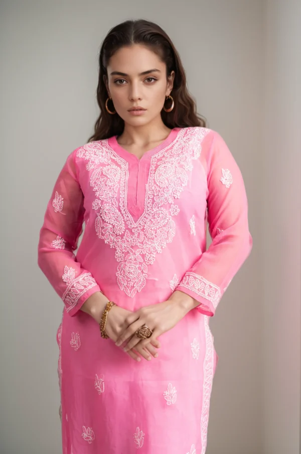 Floral Chikankari Kurta