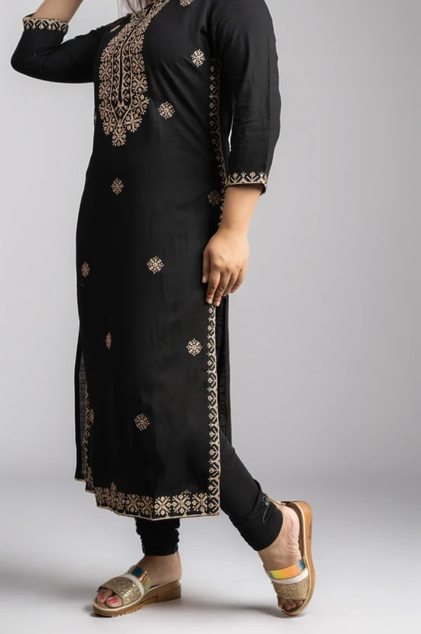 black kurti for jeans