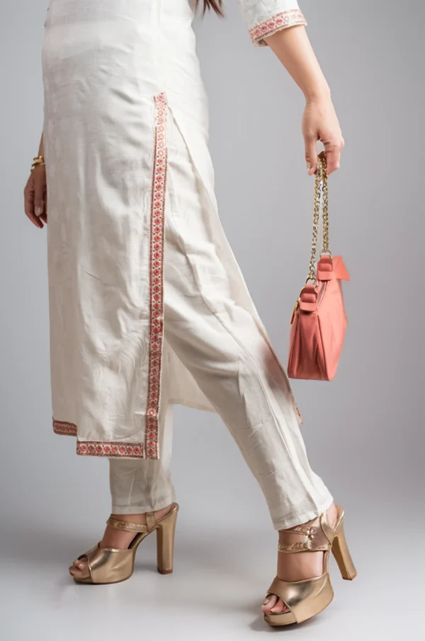 white short kurti for jeans