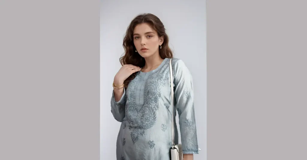 Chanderi Silk Kurta