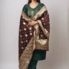 Green Dola Silk Dupatta Set